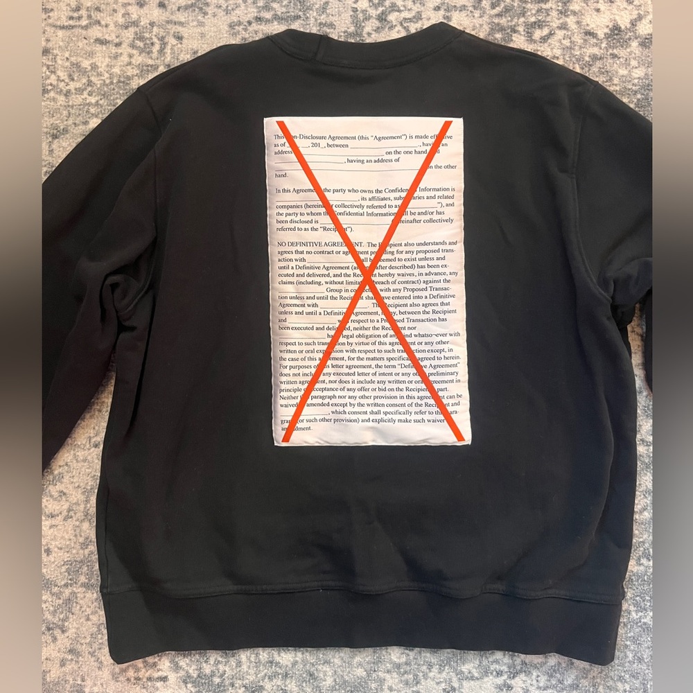 Adidas by Alexander Wang crewneck sweatshirt men’s size medium